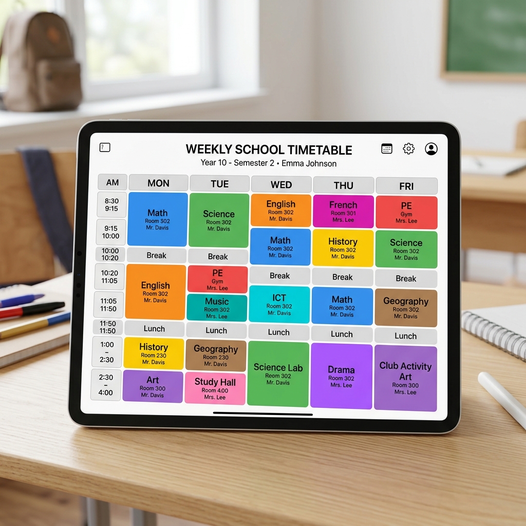 Automated School Timetable Generator